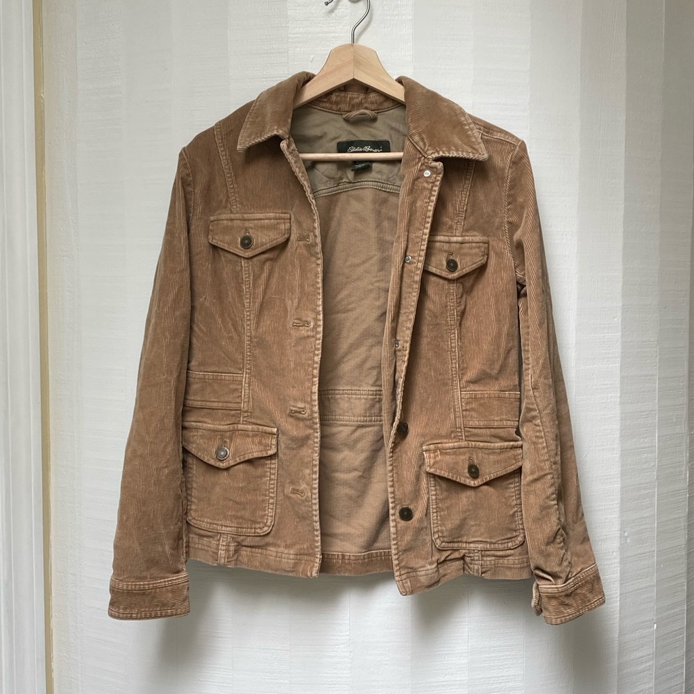 Eddie Bauer Brown Corduroy Button Down